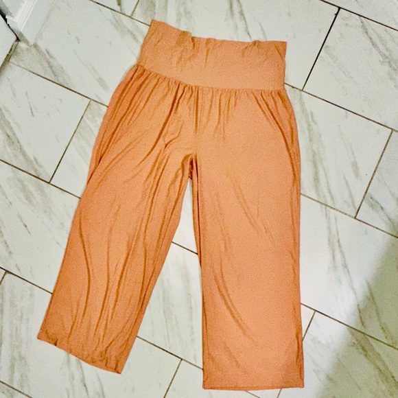 MUK LUKS Plus Size 2X Extreme Comfort Lounge Pants Peach Color - Picture 1 of 6